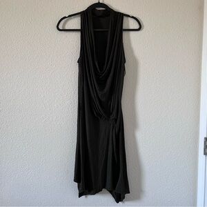 Donna Karen New York Black Label Women’s Dress Medium Brown Asymmetrical